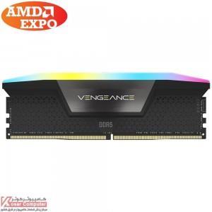 رم کورسیر 16 گیگابایت (1×16) تک کانال DDR5 5200 مدل Vengeance RGB CL40 EXPO AMD
