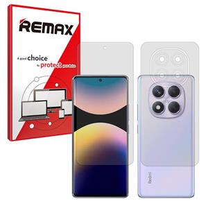 گلس صفحه نمایش و پشت گوشی شیائومی Redmi Note 14 Pro 5G مدل هیدروژلی مات برند ریمکس کد SS