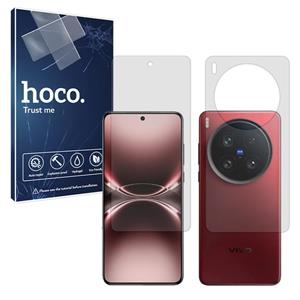 گلس صفحه نمایش و پشت گوشی ویوو X200 Ultra مدل شفاف برند هوکو کد SS