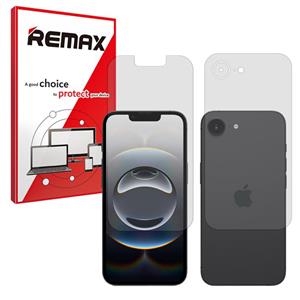 گلس صفحه نمایش و پشت گوشی اپل iPhone 16e مدل هیدروژلی مات برند ریمکس کد SS