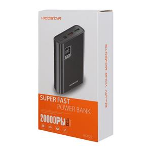پاوربانک (فست شارژ و PD) Hicostar 22.5W 20000mAh مدل HS-P22