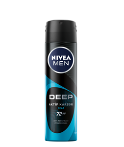 اسپری ضد تعریق مردانه نیوا مدل Deep Aktif Karbon Beat
