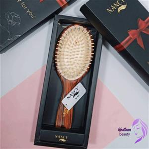 برس مو نانسی مدل چوبی جعبه کادویی