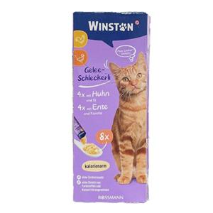 بستنی گربه وینستون طعم مرغ و اردک بسته 8 عددی Winston