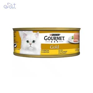 کنسرو گربه گورمت پته مرغ 85 گرمی Gourmet