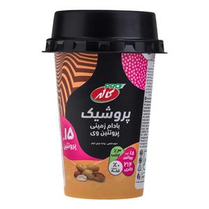 شیر پروشیک پروتئین وی با طعم بادام زمینی کاله - 225 میلی ‌لیتر