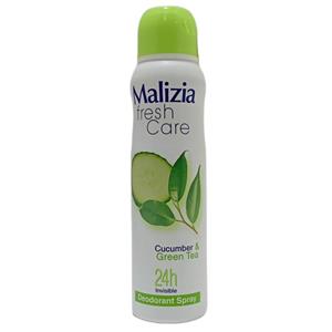 اسپری بدن 24 ساعته مالیزیا سری Fresh Care مدل Malizia Cucumber & Green tea