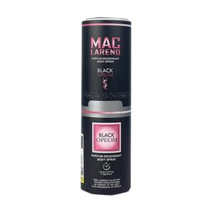 اسپری بدن زنانه بلک اوپیوم مک لارنو MAC LARENO PARFUM DEODORANT BODY SPRAY BLACK OPEOM 200 ML
