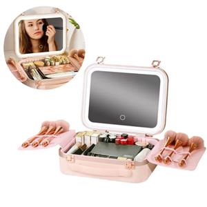 کیف لوازم آرایش با آینه چراغ دار گرین لاین مدل Fest Makeup