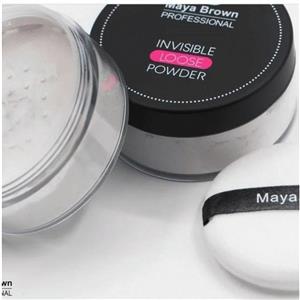 پودر فیکس بی رنگ مایا براون (30 گرم)  MAYA BROWN INVISIBLE LOOSE POWDER\n\n