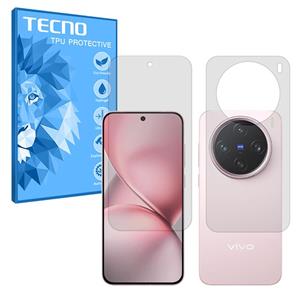 گلس صفحه نمایش و پشت گوشی ویوو X200 Pro Mini مدل هیدروژلی شفاف برند تکنو کد SS