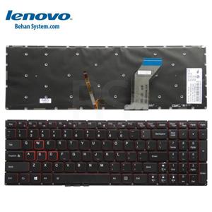 کیبرد لپ تاپ لنوو IdeaPad Y700 مشکی-با بک لایت-بدون فریم IdeaPad Y700 Laptop Keyboard