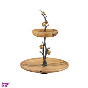 شیرینی خوری 2 طبقه گلد کیش مدل پروانه کد  GK 829827 