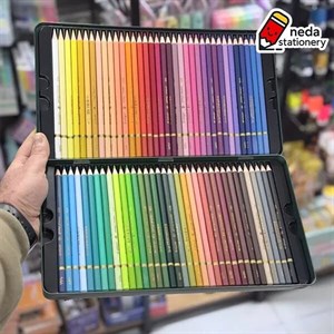 مداد رنگی 72 رنگ جعبه فلزی آریا مدل آرتیست