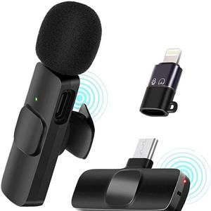 میکروفون یقه ای مدل وایرلسی K9 مناسب برای گزارشگری و بلاگری کیفیت صدای بسیار عالی دارای باطری بسیار قوی