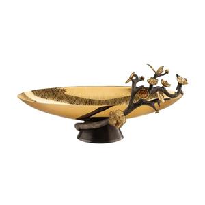 میوه خوری کشکول گلدکیش طرح دلاریس رنگ طلایی سایز بزرگ کد GK834035-1 