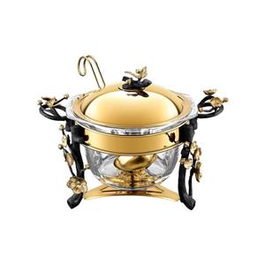 سوفله سوپ خوری گلدکیش طرح الیکا رنگ طلایی مدل 1-55890