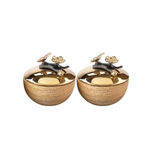 ست دوعددی قندان گلدکیش طرح باترفلای کد GK829828
