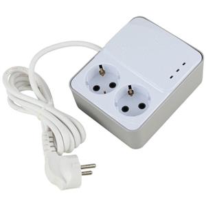 محافظ برق یخچال و فریزر 2 خانه ارت دار تیراژه S102 با کابل 1.8 متری