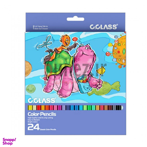 مداد رنگی سی کلاس (C class) بسته 24 رنگ جعبه مقوایی