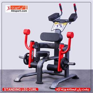 پشت ران ایستاده وزنه  آزاد