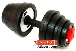 دمبل قابل تنظیم بدون دسته رکورد 10 کیلویی یک جفت