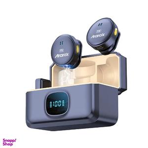 میکروفون بی سیم یقه ای آراروکس Ararox Q8 Wireless Microphone Dual (دو کاربر )