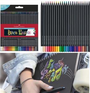 مدادرنگی 24 رنگ فابرکاستل مدل BLACK EDITION