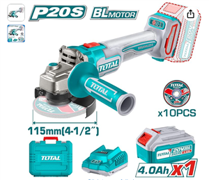 مینی فرز شارژی توتال TAGLI1124 دو باطری اصلی