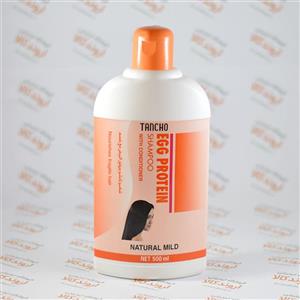 شامپو تانشو Tancho مدل EGG PROTEIN مخصوص موهای ضعیف و دارای ریزش حجم ۵۰۰ میلی