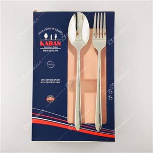 ست قاشق و چنگال 12 پارچه استیل برند کابان مدل دونا