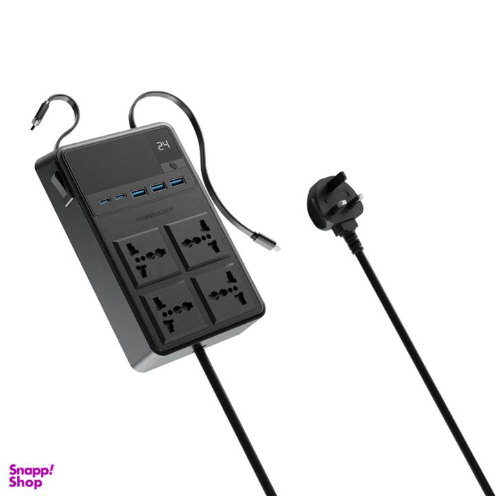 چند راهی برق پاورولوژی مدل Powerology 2500w 4 AC Power Strip PWCUQC029