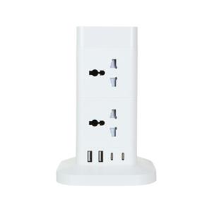 چندراهی برق Hicostar مدل HS-PS322 - سفید