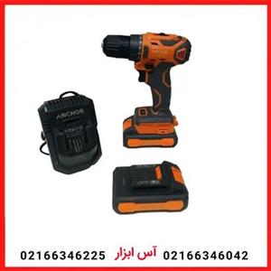 دریل شارژی براشلس چکشی 20 ولت تک باتری آنکور مدل DCE15-B1