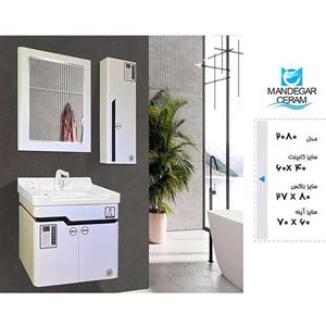فول ست کابینت و روشویی به همراه آینه و باکس ماندگار سرام مدل 2080