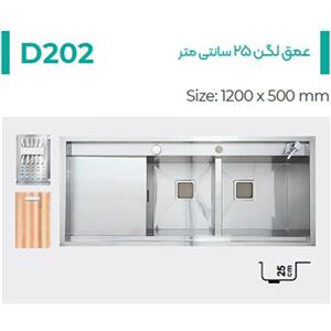 سینک دست ساز میکس پلاس مدل D202