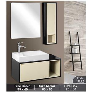 فول ست کابینت و روشویی به همراه آینه و باکس کاسپین مدل 1032
