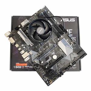 باندل مادربرد ASUS Prime B450-PlusRyzen 5 3400G استوک با فن