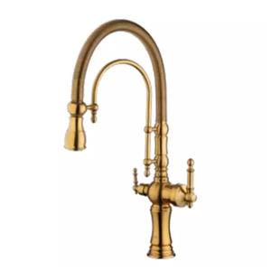 شیر ظرفشویی دومنظوره فنری ونوس طلایی مات ایران گروه با 7 گارانتی 