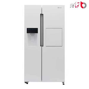 یخچال فریزر ساید بای ساید اسنوا 32 فوت مدل S1Di-S100-W سفید گارانتی انتخاب سرویس