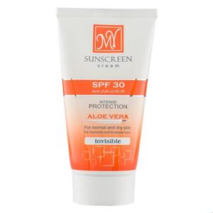کرم ضد آفتاب فاقد چربی مای (My) با SPF30 حاوی Jojoba & Aloe vera مناسب پوست نرمال و خشک بی رنگ حجم 50 میلی‌لیتر