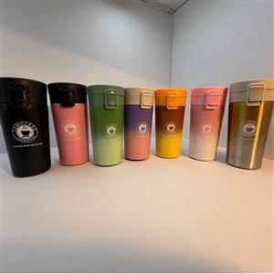 تراول ماگ پاستیلی استارباکس نارنجی گنجایش 380 میلی لیتر