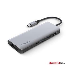 هاب شارژر 7 در 1 بلکین مدل Belkin Connect USB-C 7-in-1 Multiport Adapter PVC003 (آمریکایی) اورجینال