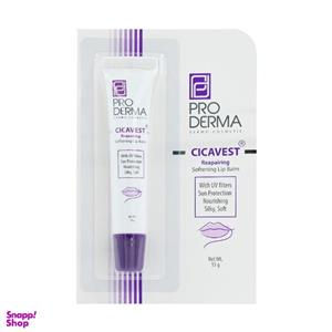 بالم لب پرودرما مدل نرم کننده و ترمیم کننده حاوی مواد ضدآفتاب وزن 15 گرم