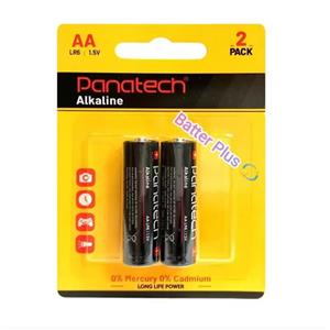باتری قلمی پاناتک مدل AA کارت 2 عددی _ Panatech Alkaline LR6 1.5V AA Battery 2 Of Pack