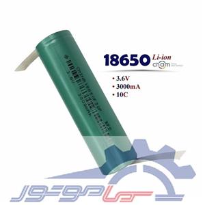 باتری لیتیوم 18650ظرفیت 3000mAh دارای نیکل اتصال موازی