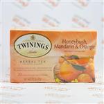 چای گیاهی بدون کافئین توینینگز Twinings مدل Honeybush, Mandarin & Orange