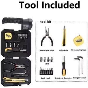 چراغ سولار  و جعبه ابزار مدل ToolKit 7739-L