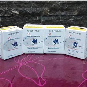 نوار تست قند خون بایونیم مدل  GS300(تست استریپ) بسته 25عددی