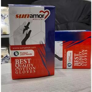 دستکش نخی ساق دار مشکی سان آمور 